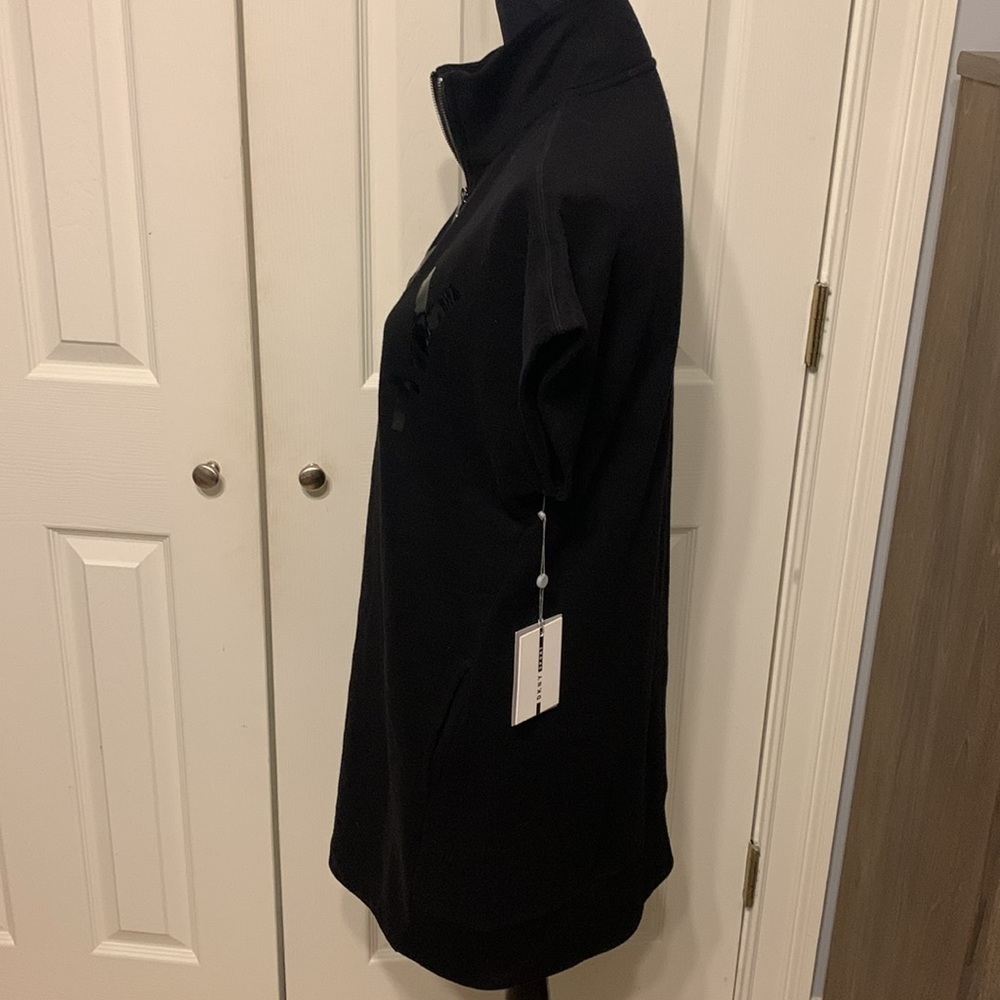 DKNY Sport Quarter Zip Logo Dress - Picture 4 of 12